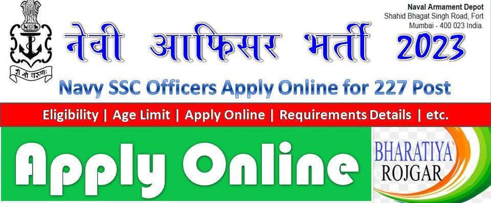 Navy SSC Officers Apply Online for 227 Post