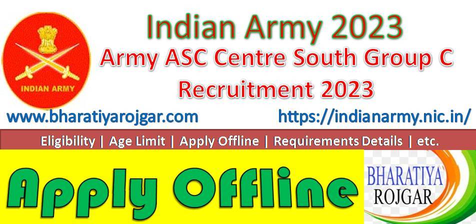 Army ASC Centre South Group C Recruitment 2023