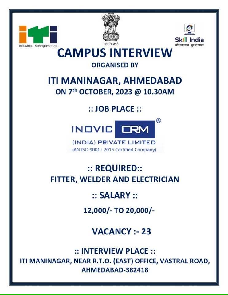 INOVIC CRM India Recruitment 2023