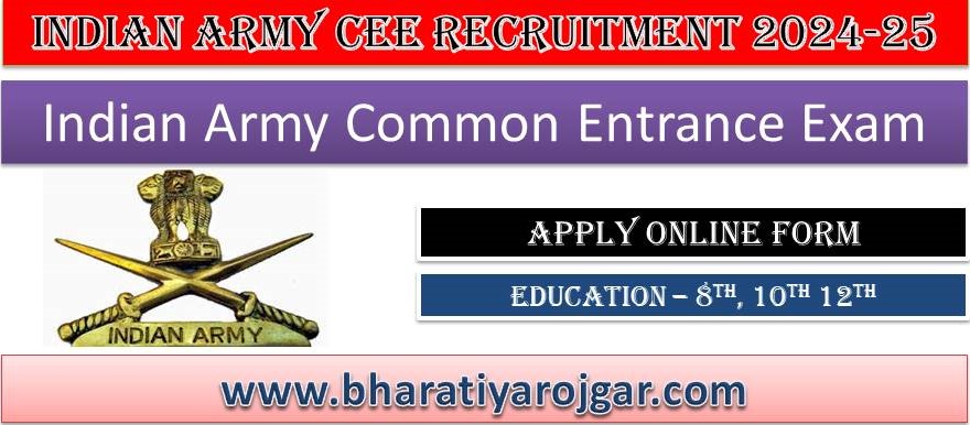 Indian Army CEE Recruitment Exam 2024-2025