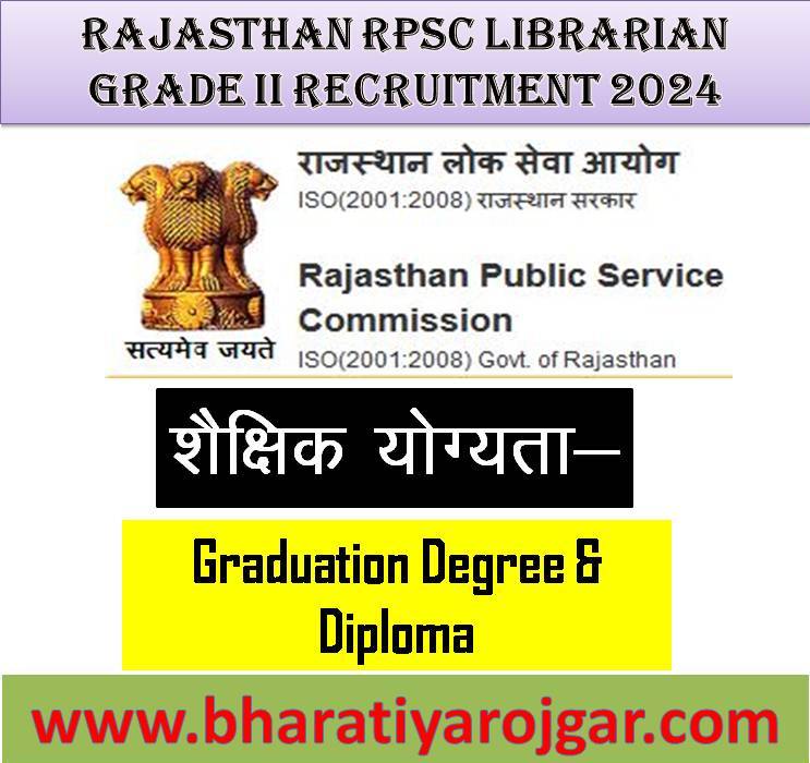 Rajasthan RPSC Librarian Grade II Recruitment 2024