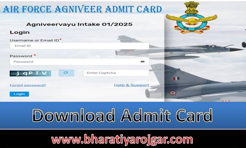 Air Force Agniveer Vayu Admit Card