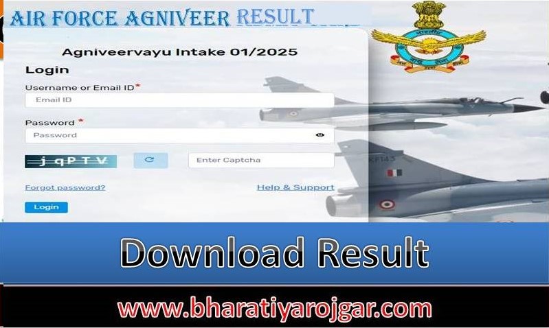Air Force Agniveer 01/2024 Result