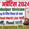 RRC WCR Jabalpur Final Cut- Off 2024
