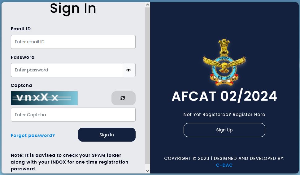 Airforce AFCAT 02/2024 Special Recruitment 2024