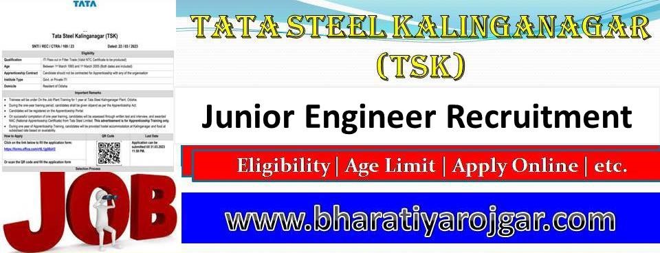Tata Steel Kalinga Nagar Recruitment Online Form 2024