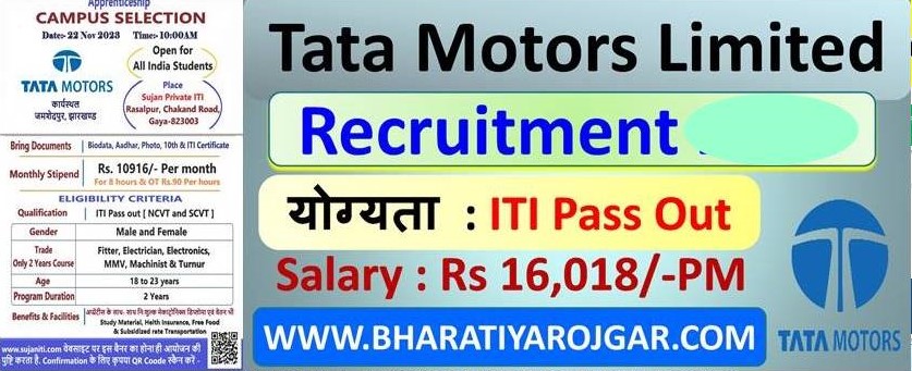 Tata Motors Campus Placement Job 2024