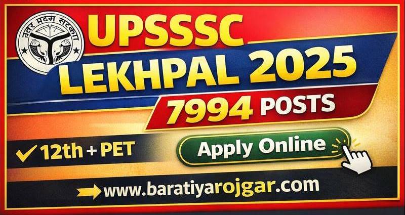 UPSSSC Lekhpal Online Recruitment 2025